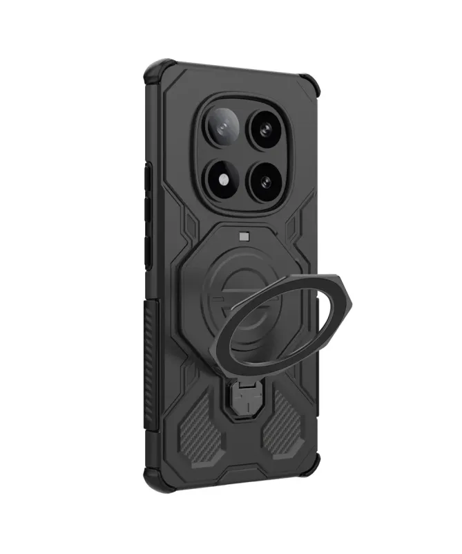 Coque aimantée avec anneau rotatif pour Xiaomi Redmi Note 14 Pro 5G
