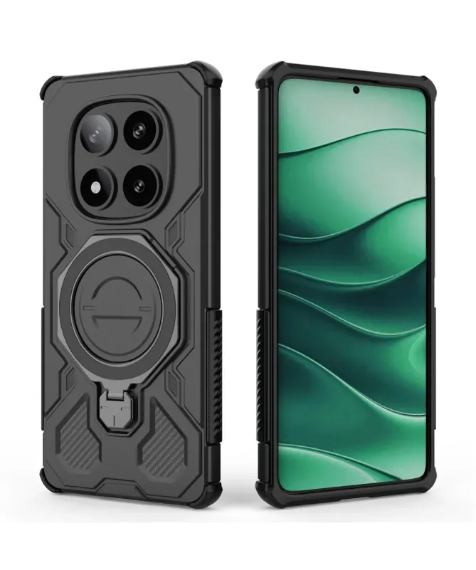 Coque aimantée avec anneau rotatif pour Xiaomi Redmi Note 14 Pro 5G