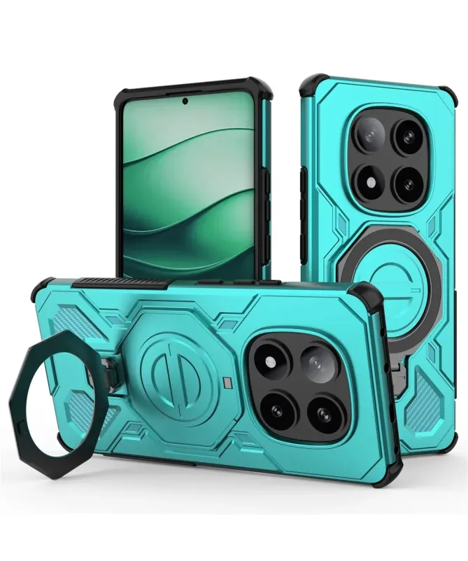 Coque aimantée avec anneau rotatif pour Xiaomi Redmi Note 14 Pro 5G