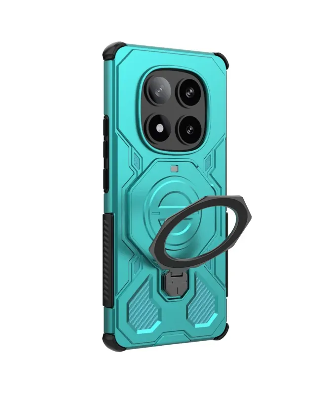 Coque aimantée avec anneau rotatif pour Xiaomi Redmi Note 14 Pro 5G