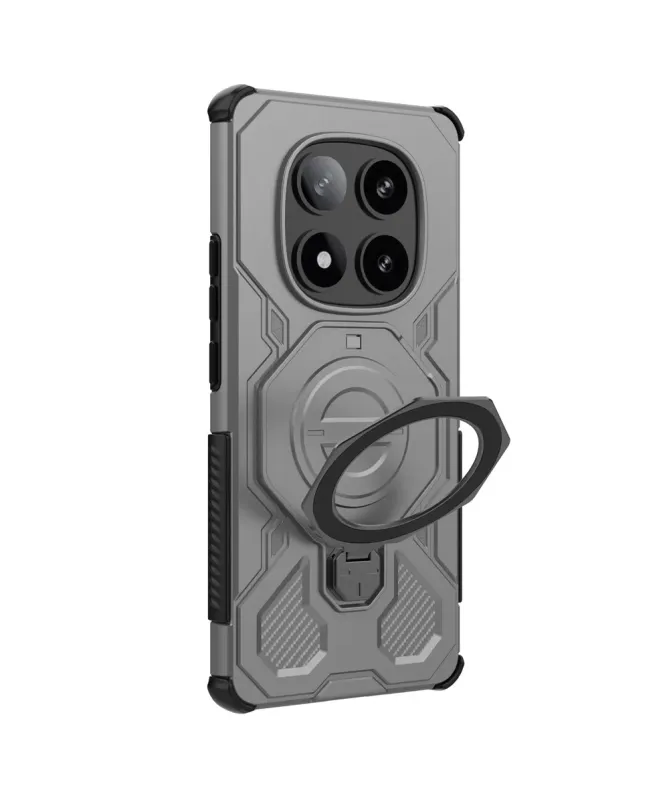 Coque aimantée avec anneau rotatif pour Xiaomi Redmi Note 14 Pro 5G