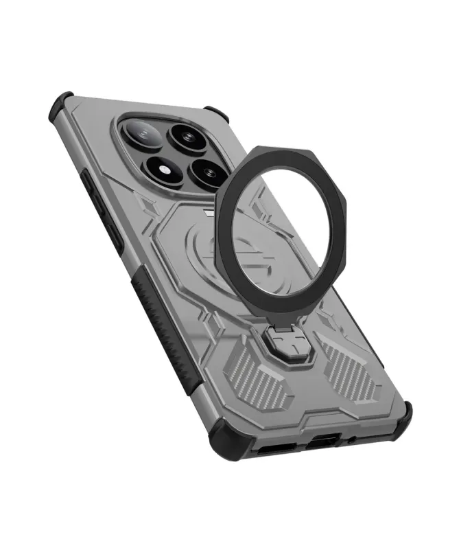 Coque aimantée avec anneau rotatif pour Xiaomi Redmi Note 14 Pro 5G
