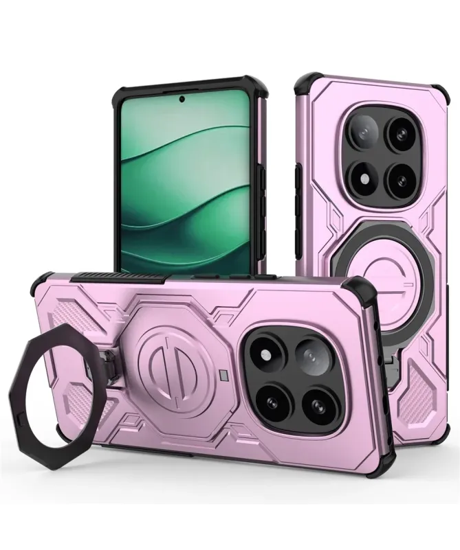 Coque aimantée avec anneau rotatif pour Xiaomi Redmi Note 14 Pro 5G
