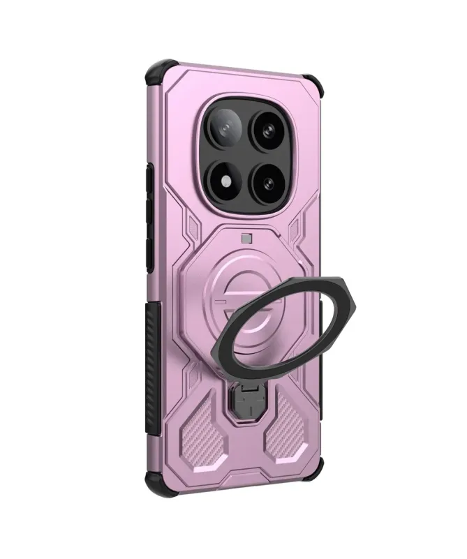 Coque aimantée avec anneau rotatif pour Xiaomi Redmi Note 14 Pro 5G