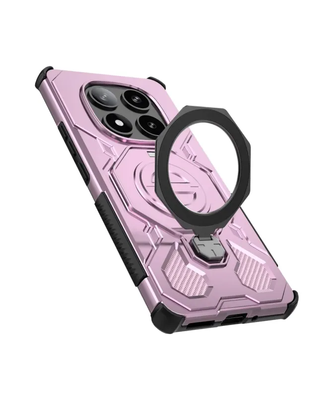 Coque aimantée avec anneau rotatif pour Xiaomi Redmi Note 14 Pro 5G