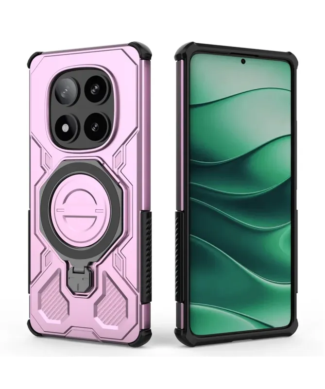 Coque aimantée avec anneau rotatif pour Xiaomi Redmi Note 14 Pro 5G