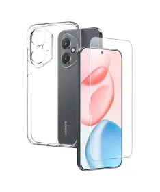 Coque transparente Honor 400 avec protection d'écran en verre trempé