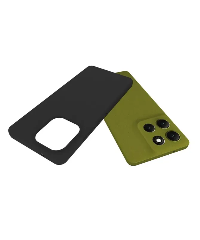 Coque Noire Mat Moto G86 5G avec Verre Trempé