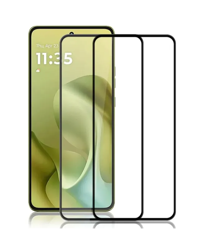 Protections d'écran Moto G86 5G en verre trempé Full Size (2 pièces)