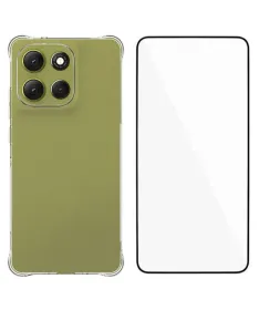 Pack Moto G86 5G Coque Coins Renforcés Transparente avec Verre Trempé