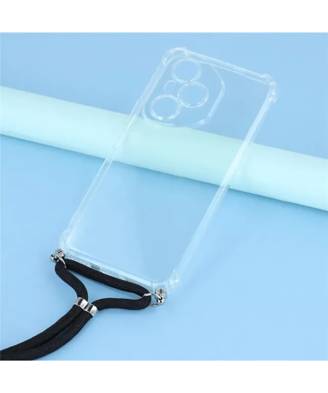 Coque Honor 400 Pro transparente avec cordon | Cléos