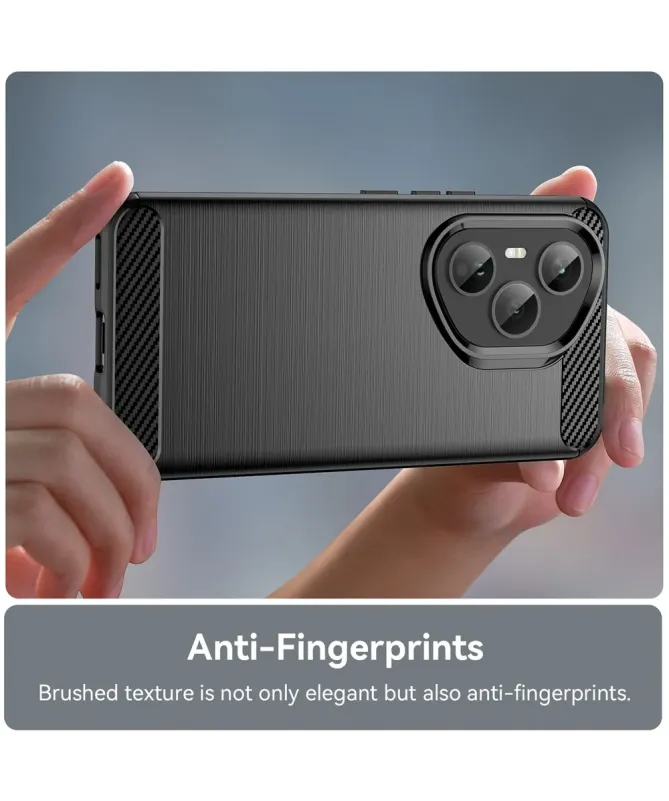 Coque Honor 400 Pro flexible effet brossé