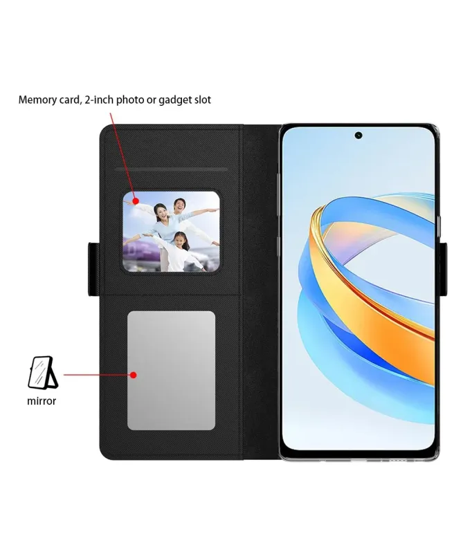 Housse Honor 400 Pro Flip premium porte cartes avec miroir