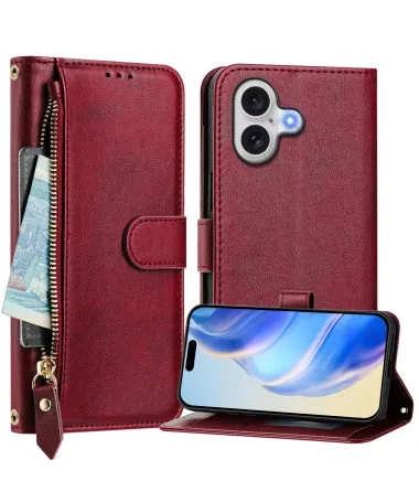 Housse iPhone 17 Porte-Cartes à Lanière Rouge foncé - photo 8