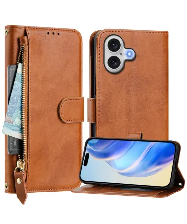 Housse iPhone 17 Porte-Cartes à Lanière Marron Clair - photo 26