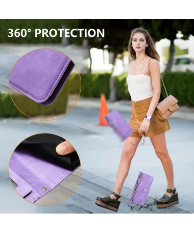 Housse iPhone 17 Porte-Cartes à Lanière Violet - photo 32