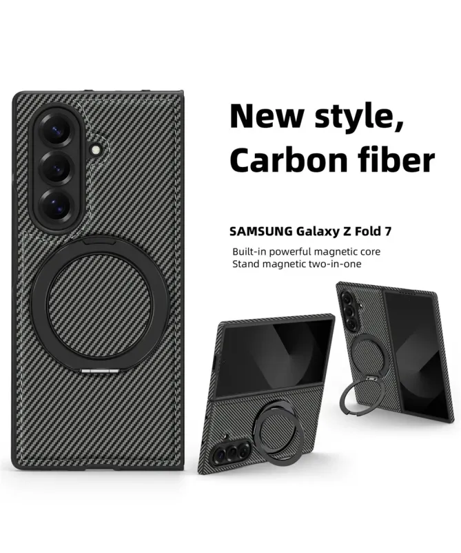 Coque Samsung Galaxy Z Fold 7 avec Anneau Magnétique 360° | Elanco