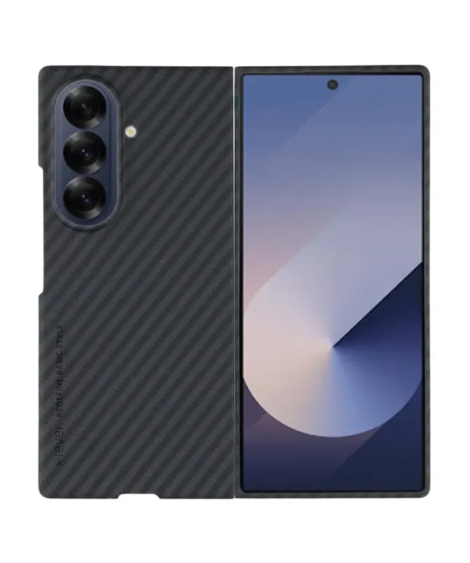 Coque Samsung Galaxy Z Fold 7 Effet Fibre de Carbone Ultra-Fine | Sely