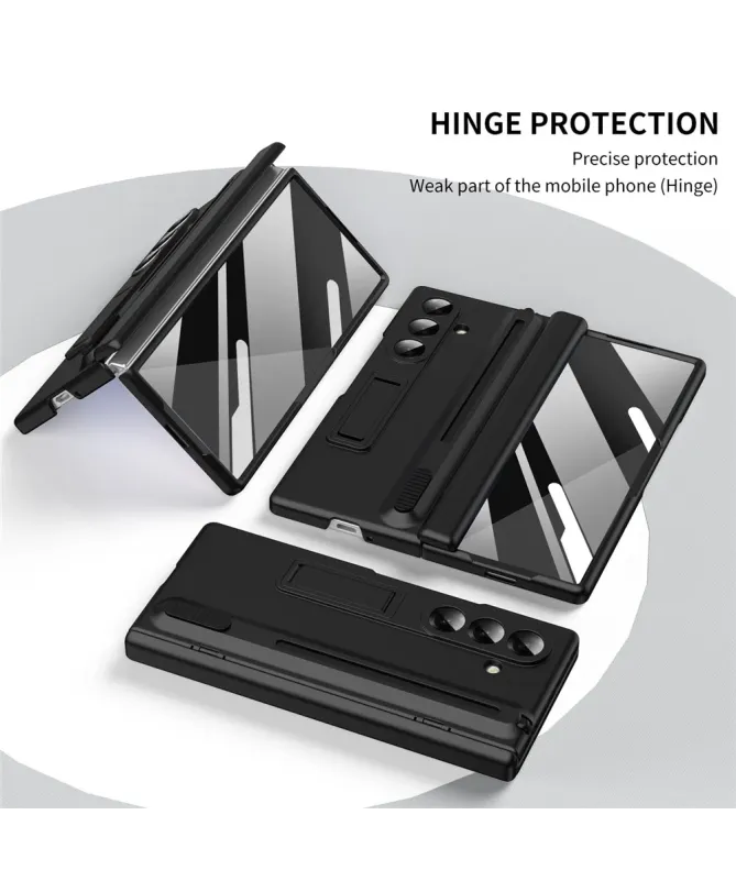 Coque Samsung Galaxy Z Fold 7 Protection avec Support et Verre Trempé 