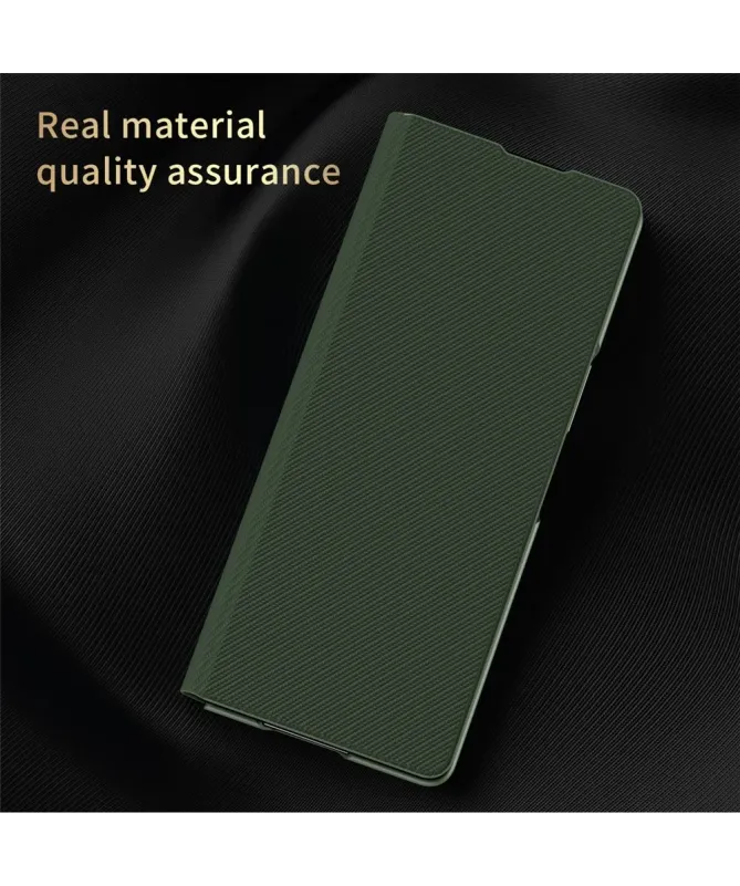 Coque Samsung Galaxy Z Fold 7 Texture Kevlar Cuir & Support | Lynex