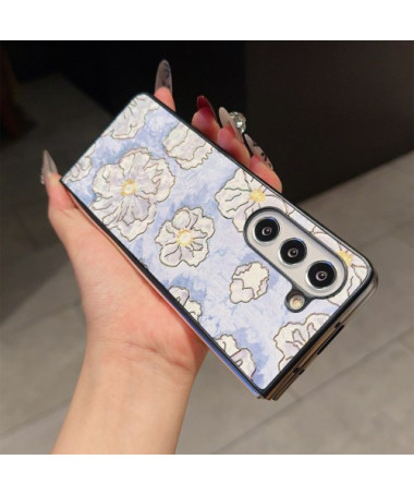 Coque Samsung Galaxy Z Fold 6 Éclat de Fleurs Nacrées