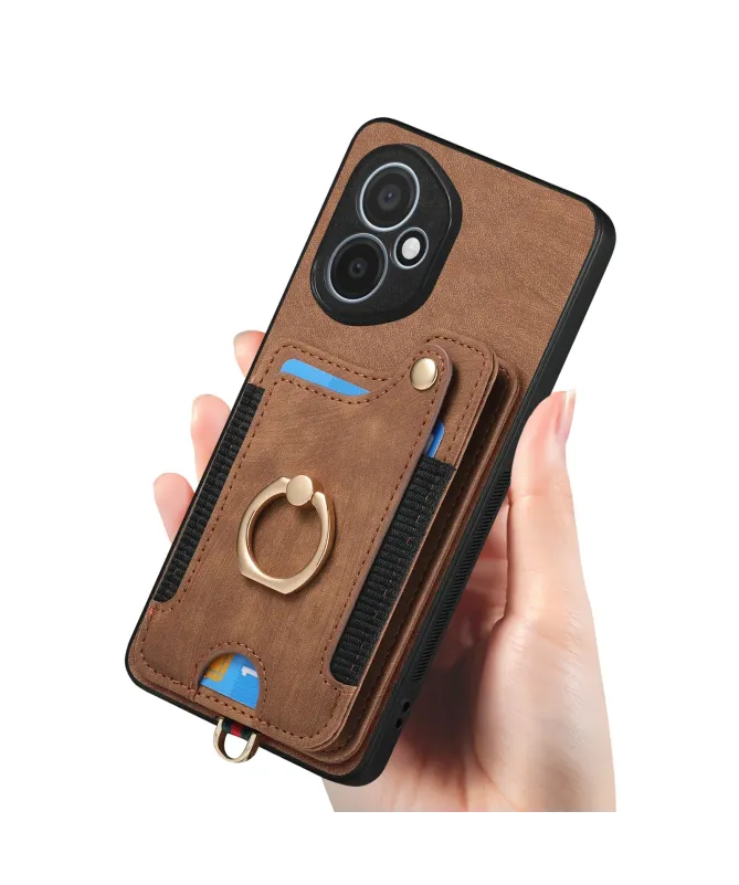 Coque Honor 400 Cuir Vintage avec Porte-Carte RFID