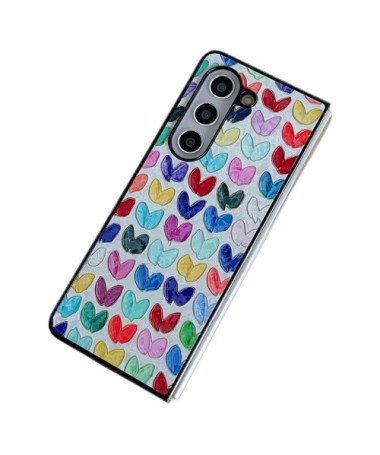 Coque Samsung Galaxy Z Fold 6 Cœur Arc-en-Ciel