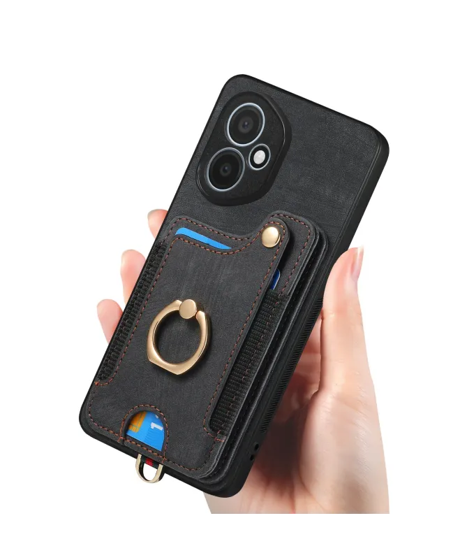 Coque Honor 400 Cuir Vintage avec Porte-Carte RFID