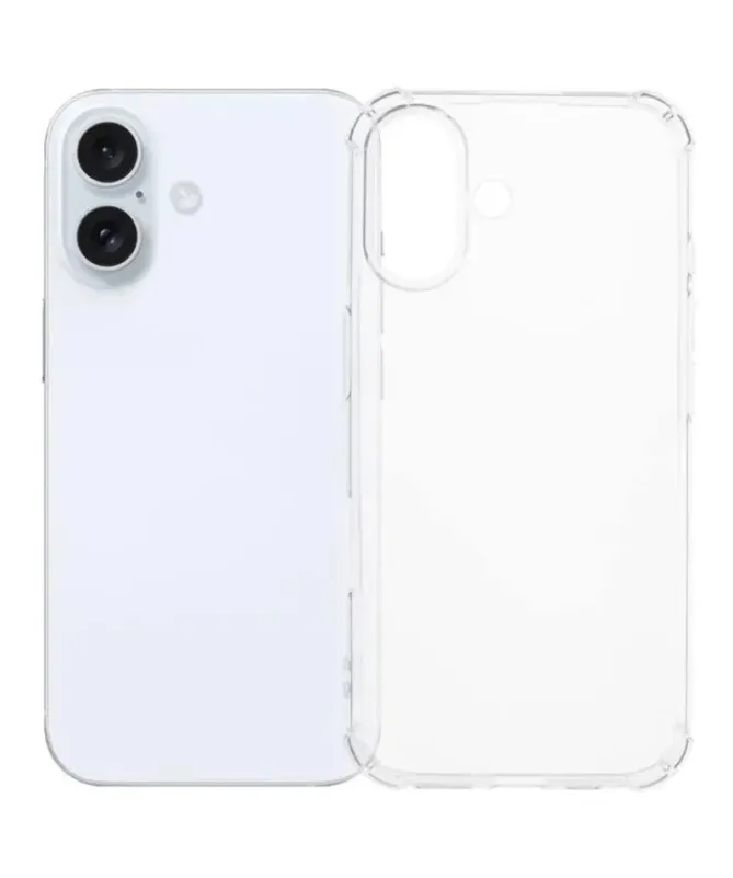 Pack iPhone 16 Plus | Coque Coins Renforcés Transparente avec 2 Verre 