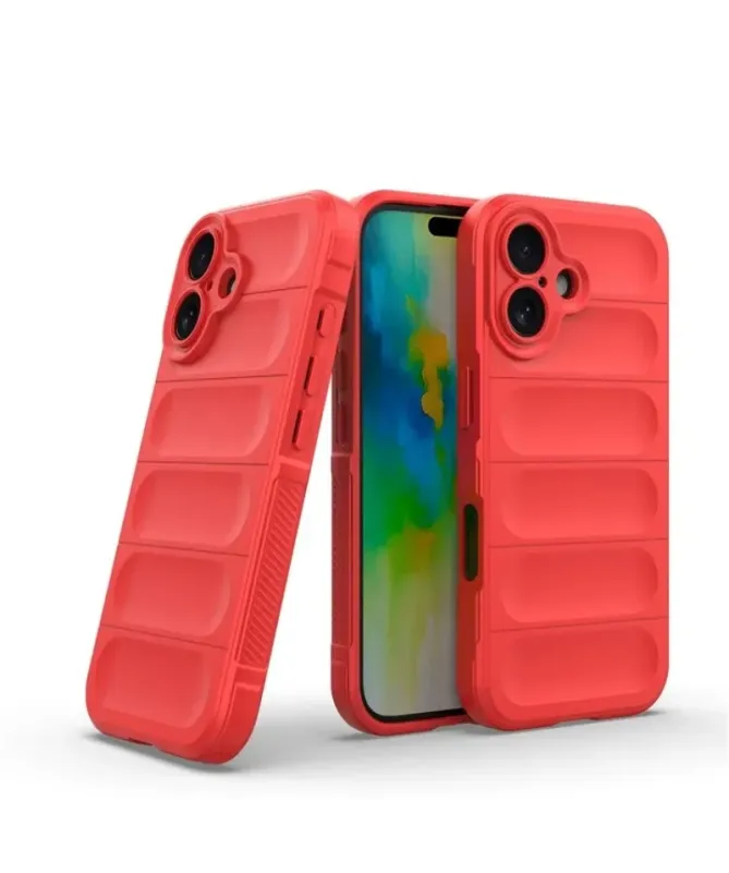 Coque iPhone 16 Plus Rugged silicone avec verre trempé