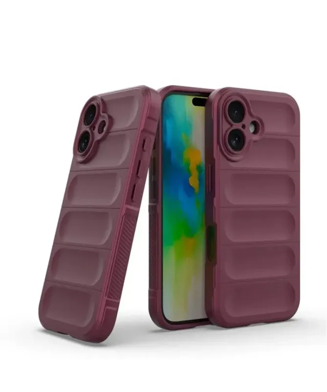 Coque iPhone 16 Plus Rugged silicone avec verre trempé