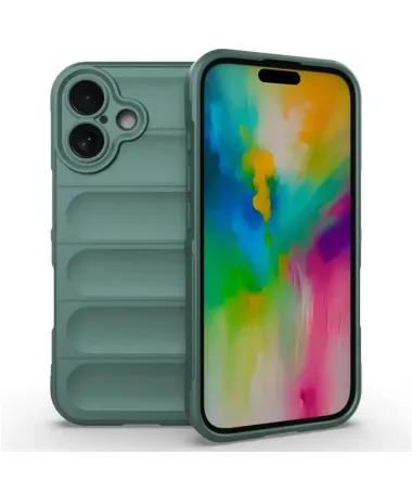 Coque iPhone 16 Plus Rugged silicone avec verre trempé