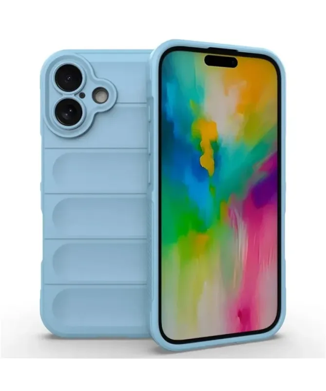 Coque iPhone 16 Plus Rugged silicone avec verre trempé