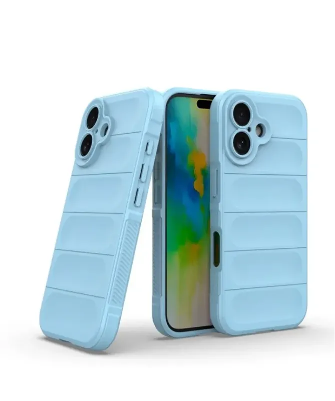 Coque iPhone 16 Plus Rugged silicone avec verre trempé