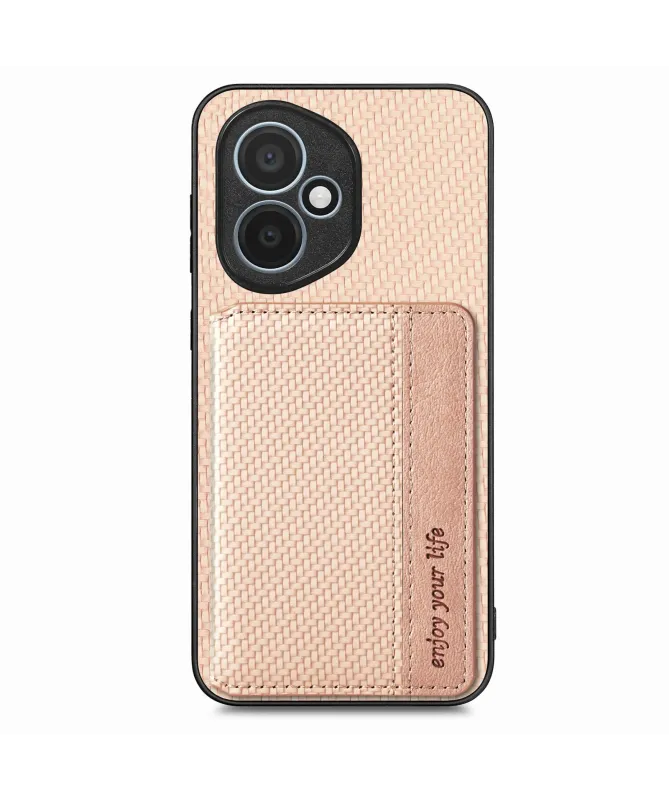Coque Honor 400 avec Porte-Carte Style Fibre de Carbone | Dorian
