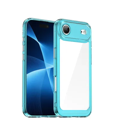 Coque Renforcée iPhone Air avec Film Verre Trempé | Protection Totale 360° Cyan - photo 17