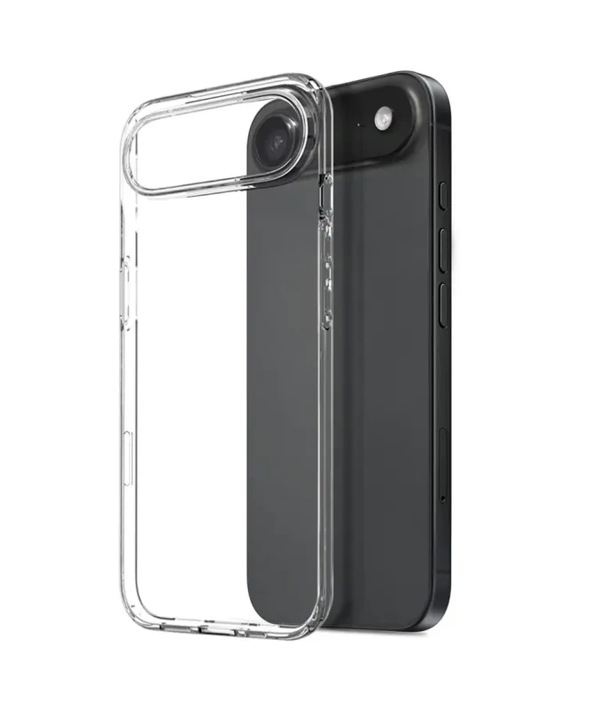 Coque transparente iPhone Air avec protection d'écran en verre trempé