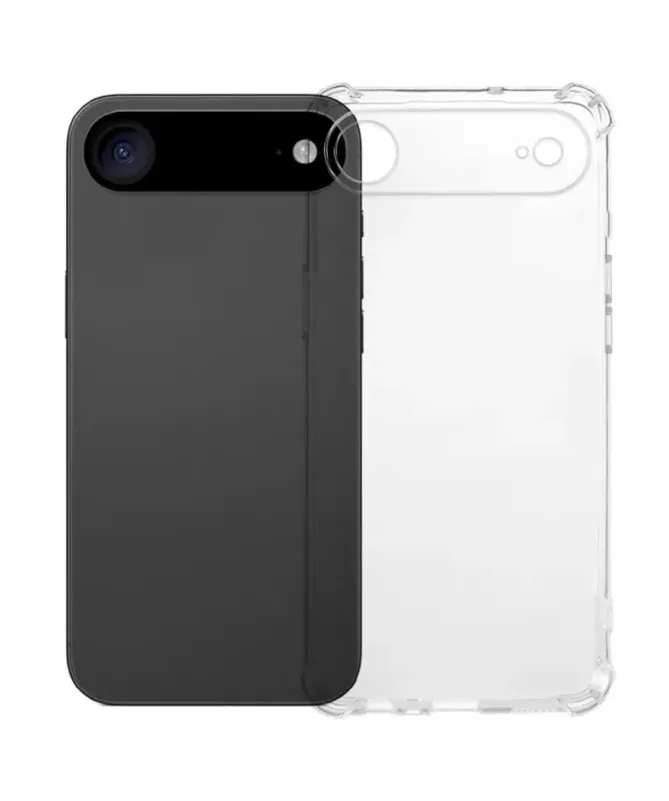Pack iPhone Air Coque Coins Renforcés Transparente avec Verre Trempé