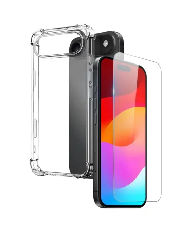 Pack iPhone Air - Coque Transparente avec Verre Trempé
