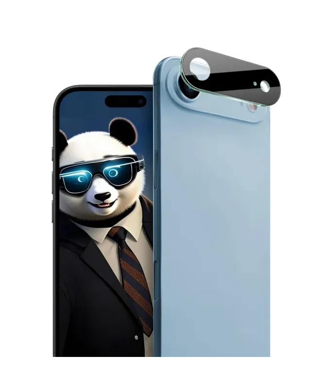 Protections iPhone Air en verre trempé pour lentille (2 pièces) - Noir