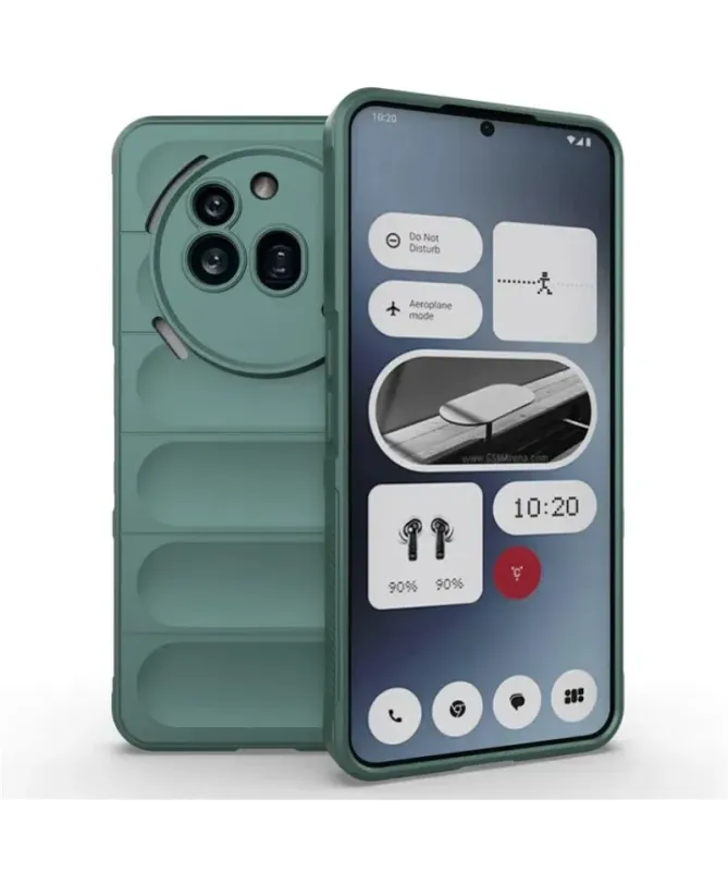 Coque Nothing Phone (3a) Pro Rugged silicone avec verre trempé