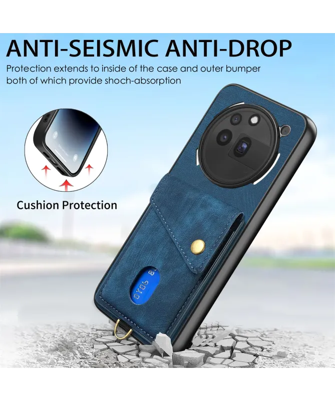 Coque Nothing Phone (3a) Pro avec Porte-Cartes Support Cuir | NESS