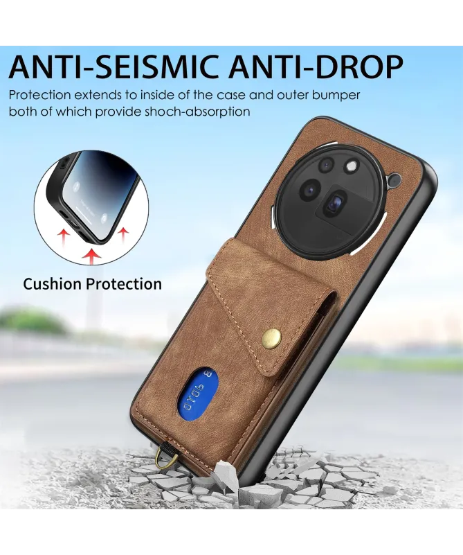 Coque Nothing Phone (3a) Pro avec Porte-Cartes Support Cuir | NESS