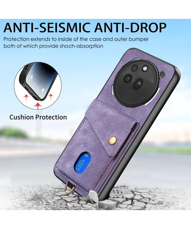 Coque Nothing Phone (3a) Pro avec Porte-Cartes Support Cuir | NESS