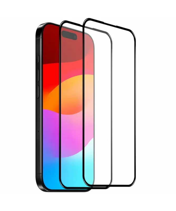 Protections d'écran iPhone 17 Pro Max en verre trempé Full Size (2 piè