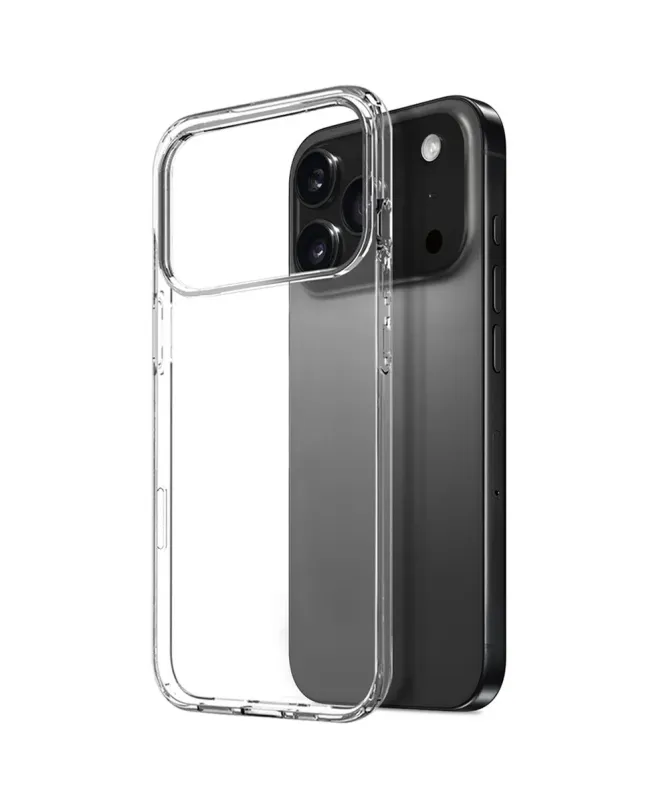 Coque transparente iPhone 17 Pro Max avec protection d'écran en verre 