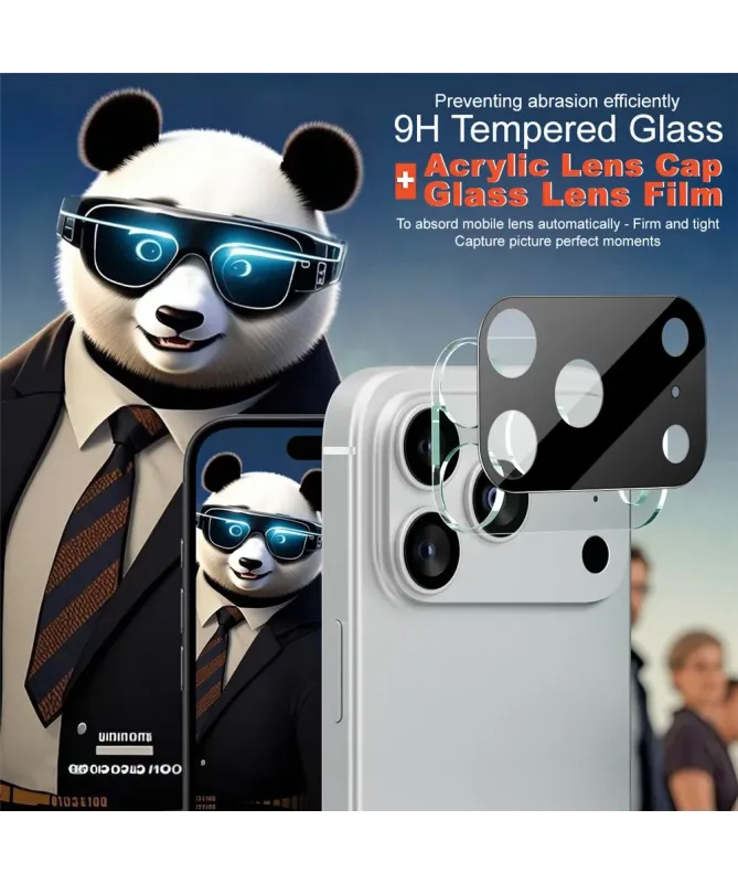 Protections iPhone 17 Pro Max en verre trempé pour lentille (2 pièces)