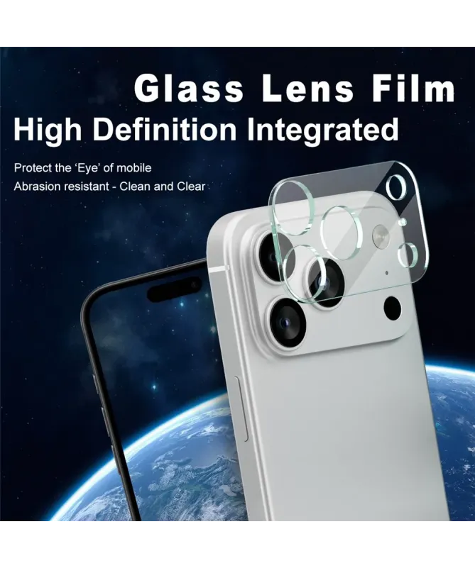 Verre Trempé iPhone 17 Pro Max pour lentille (2 pièces)