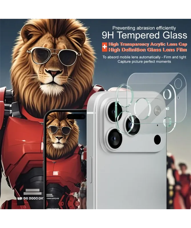 Verre Trempé iPhone 17 Pro Max pour lentille (2 pièces)