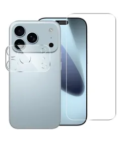 Film Protecteur iPhone 17 Pro Max en Verre Trempé + Protection Caméra